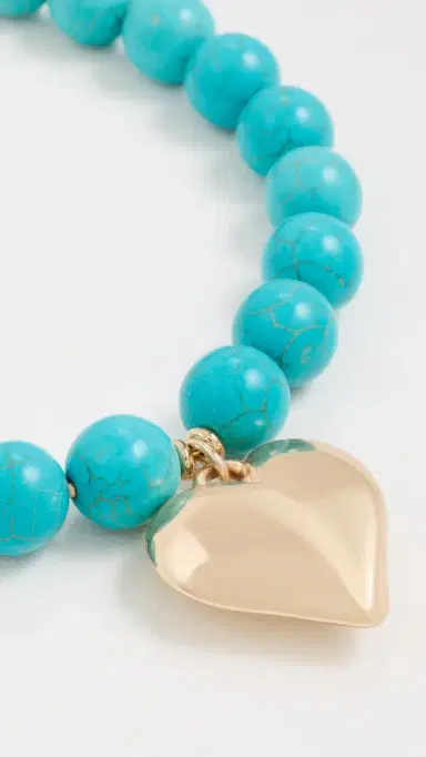 Ettika Luck and Love Turquoise Necklace Turquoise One Size | Thumbnail 4