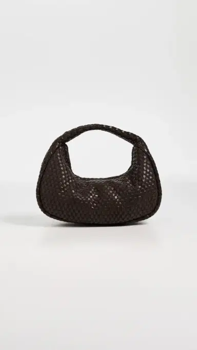 St. Agni Lattice Weave Mini Bon Bon Bag Coffee One Size | Thumbnail 2