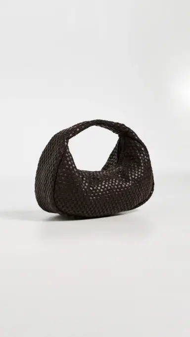 St. Agni Lattice Weave Mini Bon Bon Bag Coffee One Size | Thumbnail 4