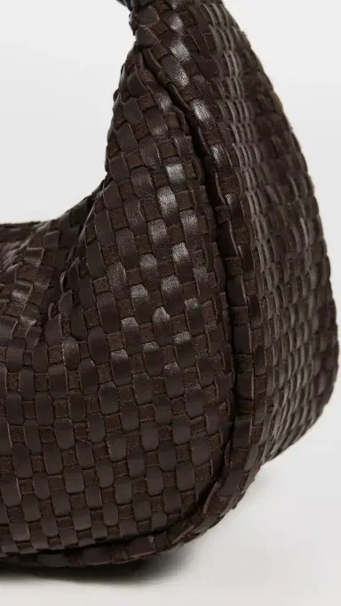 St. Agni Lattice Weave Mini Bon Bon Bag Coffee One Size | Thumbnail 5