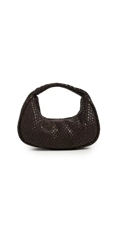 St. Agni Lattice Weave Mini Bon Bon Bag Coffee One Size | Thumbnail 1