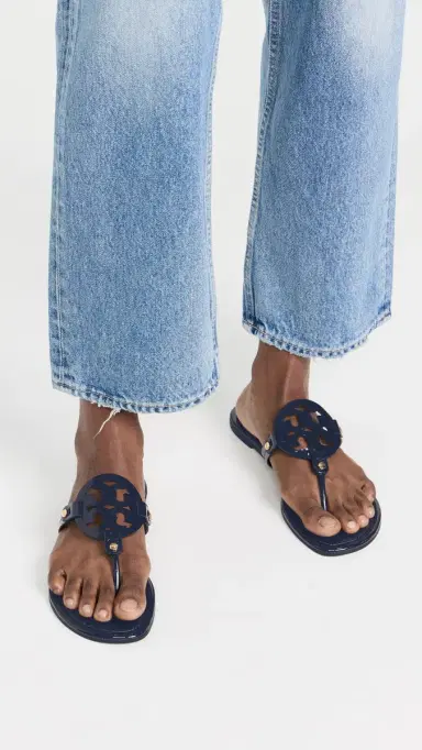 Tory Burch Miller Sandals Perfect Navy 8 | Thumbnail 3