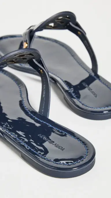 Tory Burch Miller Sandals Perfect Navy 8 | Thumbnail 4