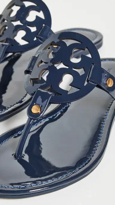 Tory Burch Miller Sandals Perfect Navy 8 | Thumbnail 5