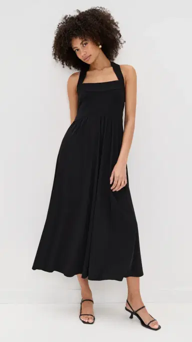 Hill House Home Fleur Dress Black Jersey M | Thumbnail 2