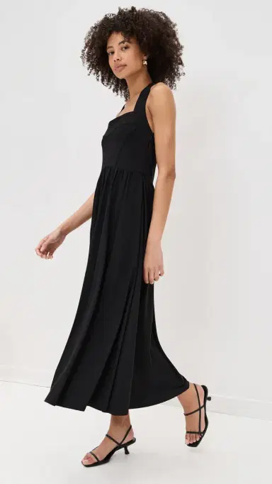 Hill House Home Fleur Dress Black Jersey M | Thumbnail 5
