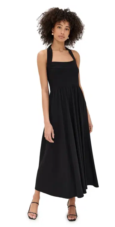 Hill House Home Fleur Dress Black Jersey M | Thumbnail 1