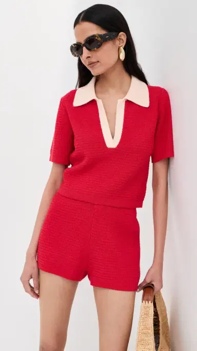 LE BOP Lia Crop Polo Poppy Multi M | Thumbnail 2