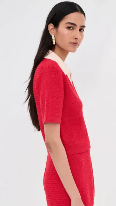 LE BOP Lia Crop Polo Poppy Multi M | Thumbnail 5