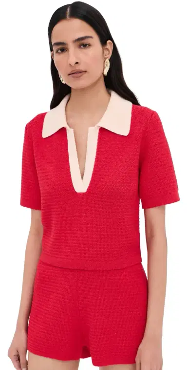 LE BOP Lia Crop Polo Poppy Multi M | Thumbnail 1