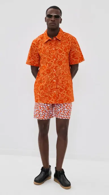 Dur Doux t. Tropez Camp Shirt Orange | Thumbnail 5 Dur Doux t. Tropez Camp Shirt Orange | Thumbnail 5