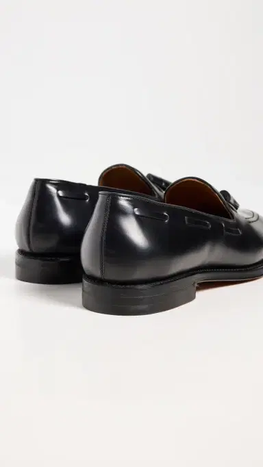 Polo Ralph Lauren Maestra Leather Tassle Loafers Black | Thumbnail 3