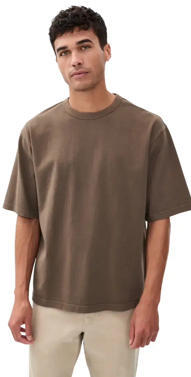 Heavyweight Loose Tee Maitake Brown