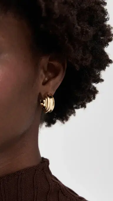 Jenny Bird Lennon Hoops High Polish | Thumbnail 3 Jenny Bird Lennon Hoops High Polish | Thumbnail 3