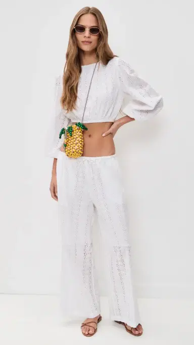 Playa Lucila Wide Leg Pants White | Thumbnail 5
