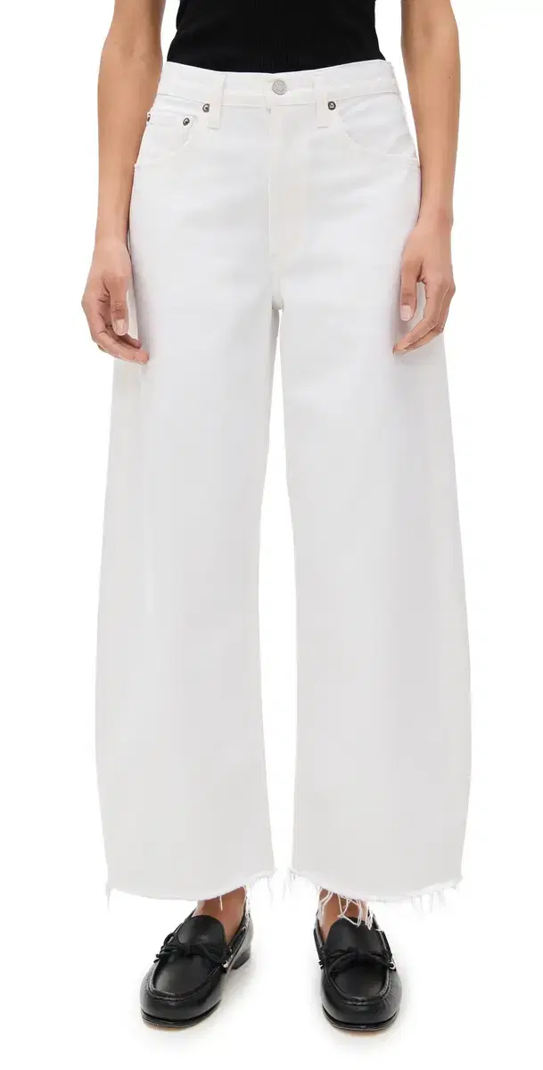 Low Curve Fray Jeans Milkshake