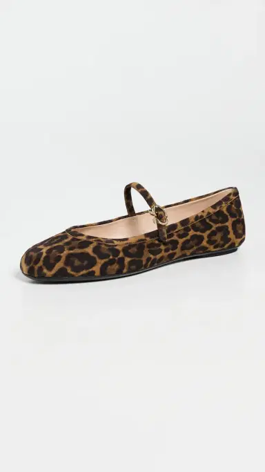 Gianvito Rossi Carla Camoscio Leopard Print Flats Almond Leopard Print 39 | Thumbnail 2 Gianvito Rossi Carla Camoscio Leopard Print Flats Almond Leopard Print 39 | Thumbnail 2