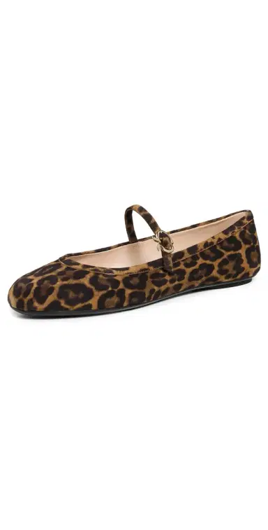Gianvito Rossi Carla Camoscio Leopard Print Flats Almond Leopard Print 39 | Thumbnail 1 Gianvito Rossi Carla Camoscio Leopard Print Flats Almond Leopard Print 39 | Thumbnail 1