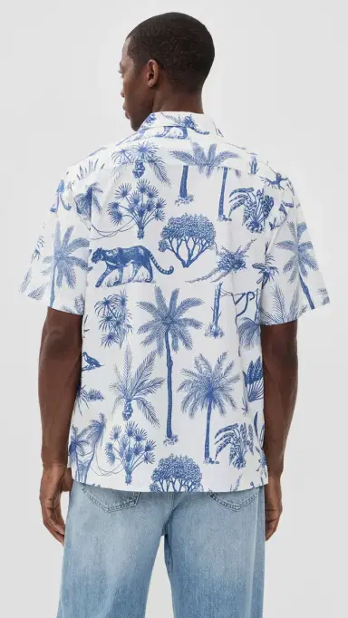 Universal Works Camp Shirt White | Thumbnail 3