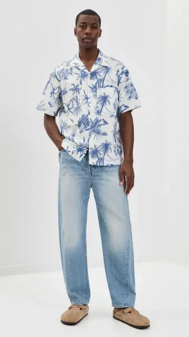 Universal Works Camp Shirt White | Thumbnail 5