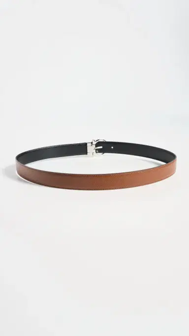 Ferragamo Single Gancio Reversible Paloma Leather Belt | Thumbnail 3 Ferragamo Single Gancio Reversible Paloma Leather Belt | Thumbnail 3