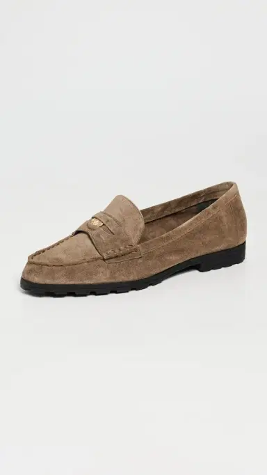 Veronica Beard Penny Lug Loafers Bark 5 | Thumbnail 2