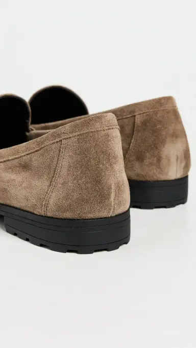 Veronica Beard Penny Lug Loafers Bark 5 | Thumbnail 4