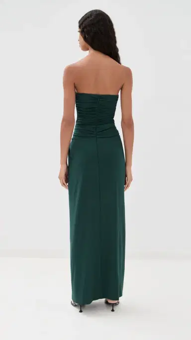 SIMKHAI Emma Bustier Gown Emerald | Thumbnail 3 SIMKHAI Emma Bustier Gown Emerald | Thumbnail 3