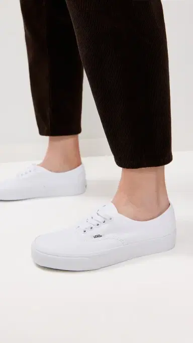 Vans Authentic Unisex Sneakers True White M 15 | Thumbnail 3