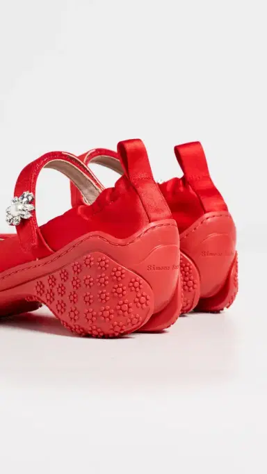 Simone Rocha Ballet Runner Shoes Red/Pearl/Clear | Thumbnail 6