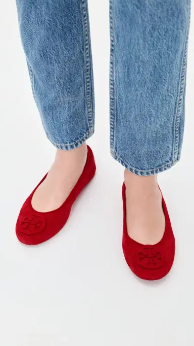 Tory Burch Reva Travel Ballet Flats Toucan Red 6 | Thumbnail 3