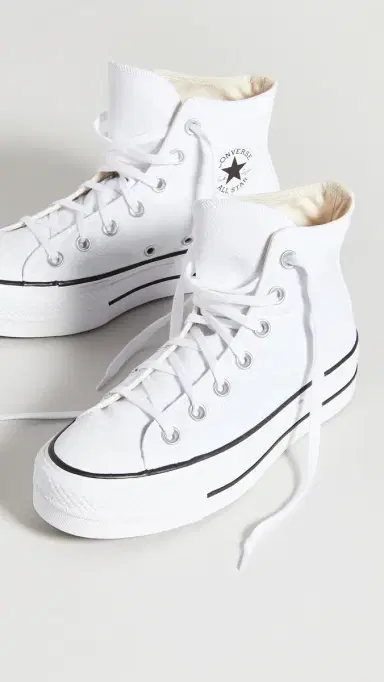 Converse Chuck Taylor All Star Lift High Top Sneakers White/Black/White | Thumbnail 2
