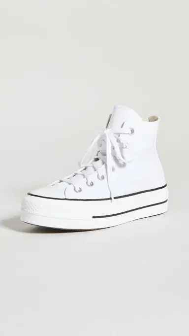 Converse Chuck Taylor All Star Lift High Top Sneakers White/Black/White | Thumbnail 5