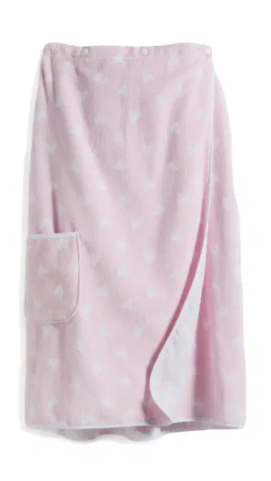 Weezie Bath Towel Wrap Tossed Pink Hearts M/L | Thumbnail 4