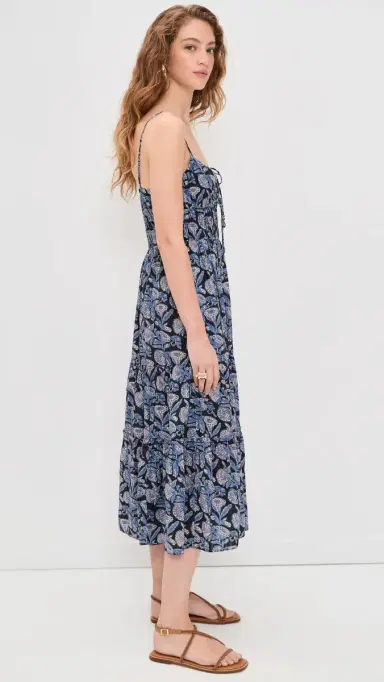 Ulla Johnson Aydin Cami Midi Dress Zinnia | Thumbnail 4 Ulla Johnson Aydin Cami Midi Dress Zinnia | Thumbnail 4
