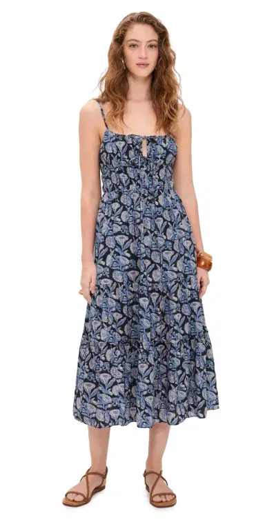 Ulla Johnson Aydin Cami Midi Dress Zinnia | Thumbnail 1 Ulla Johnson Aydin Cami Midi Dress Zinnia | Thumbnail 1