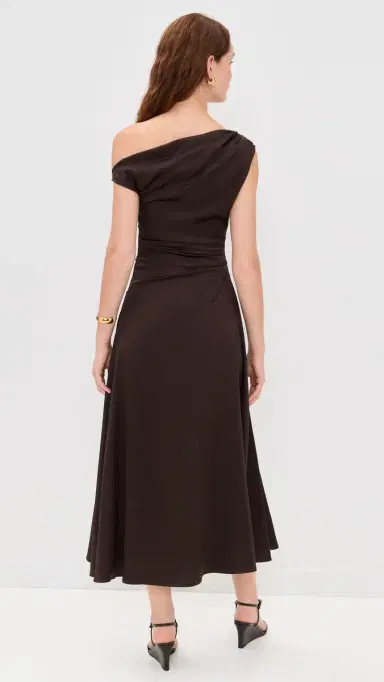 Staud Phare Silk Dress Earth | Thumbnail 3 Staud Phare Silk Dress Earth | Thumbnail 3