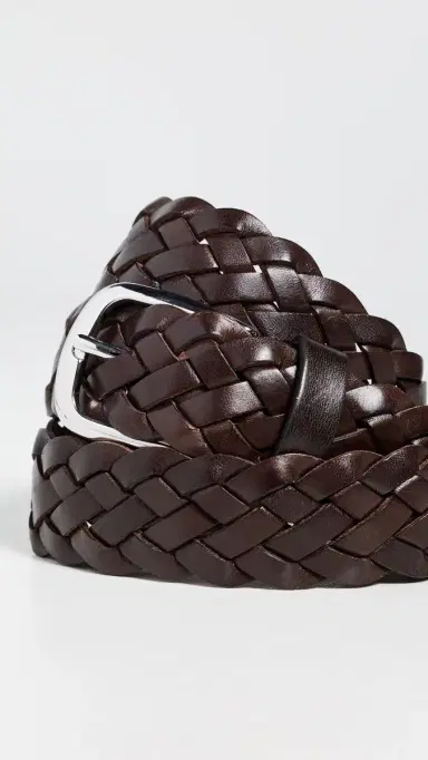 Anderson's Leather Woven Belt Brown M1 | Thumbnail 4