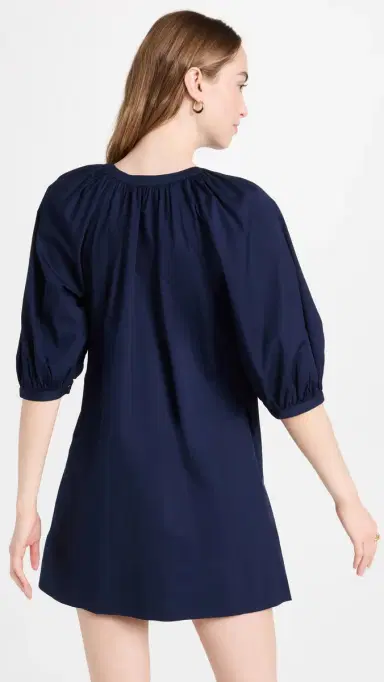 Staud Mini Vincent Dress Navy | Thumbnail 3