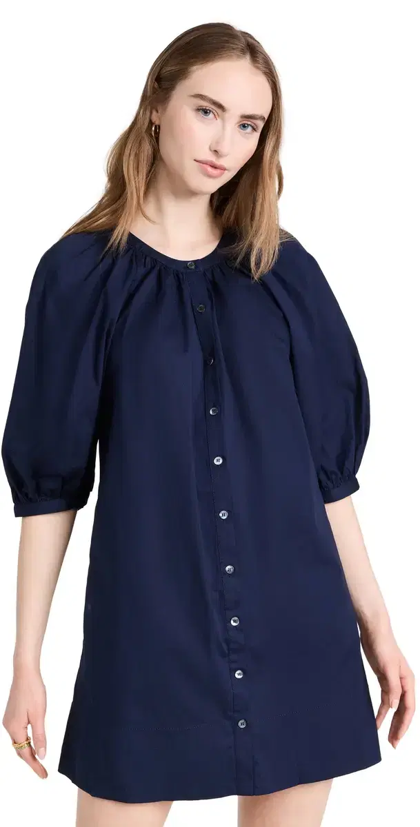 STAUD ini Vincent Dress Navy