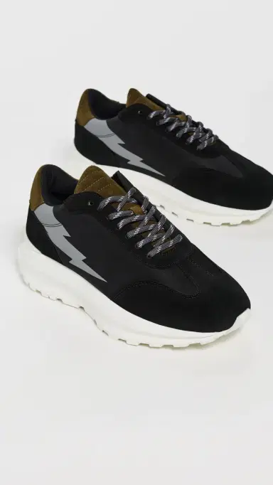 The Rad Black Kids Moyo Trail Runner Sneakers Black | Thumbnail 5