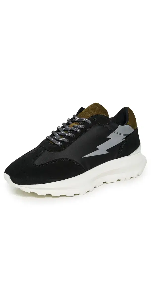 The Rad Black Kids Moyo Trail Runner Sneakers Black M 3.5/ W 5