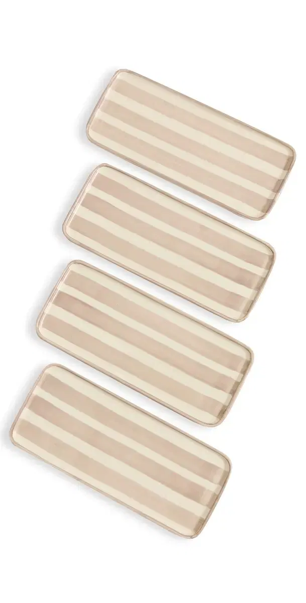 Zafferano Lido Rectangular Plates Set of 4