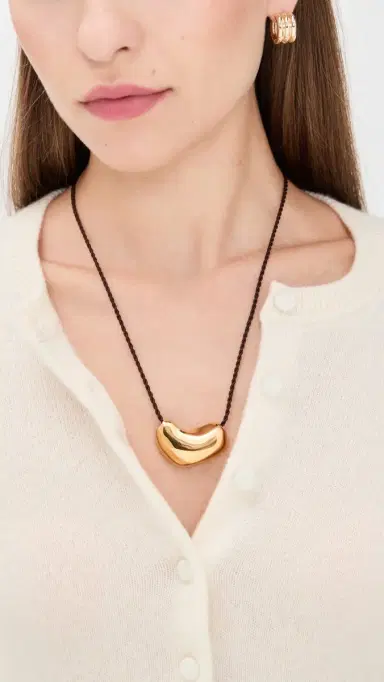 AGMES Sculpted Heart Pendant Necklace | Thumbnail 3 AGMES Sculpted Heart Pendant Necklace | Thumbnail 3