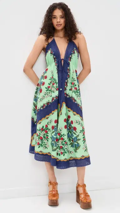 FARM Rio Fruit Beauty Faded Green Maxi Dress Fruit Beauty Faded Green | Thumbnail 2 FARM Rio Fruit Beauty Faded Green Maxi Dress Fruit Beauty Faded Green | Thumbnail 2