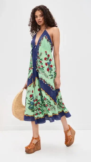 FARM Rio Fruit Beauty Faded Green Maxi Dress Fruit Beauty Faded Green | Thumbnail 5 FARM Rio Fruit Beauty Faded Green Maxi Dress Fruit Beauty Faded Green | Thumbnail 5