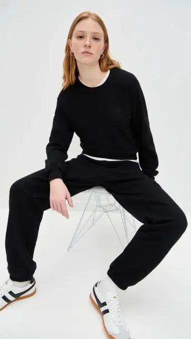 Éterne Shrunken Raglan Sweatshirt Black | Thumbnail 6 Éterne Shrunken Raglan Sweatshirt Black | Thumbnail 6
