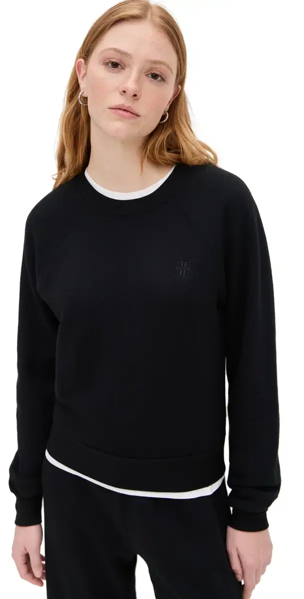 Éterne hrunken Raglan weatshirt Black