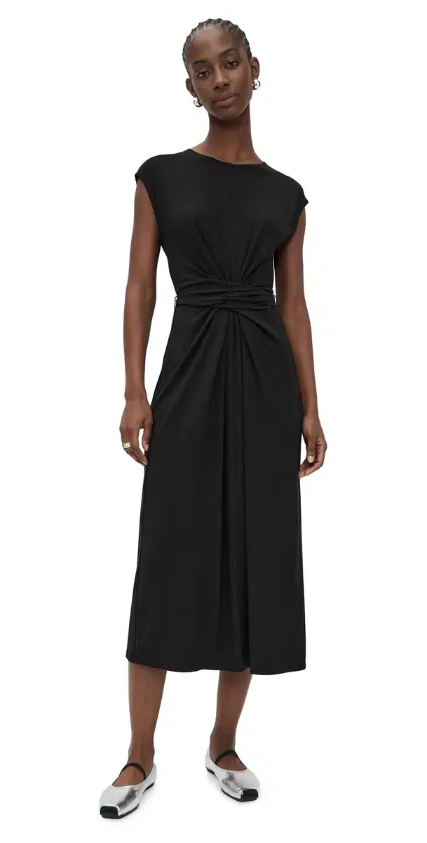 hort leeve Wrap Midi Dress Coastal