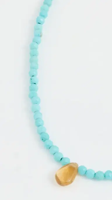 JIA JIA 14k Turquoise Citrine Teardrop Necklace | Thumbnail 4 JIA JIA 14k Turquoise Citrine Teardrop Necklace | Thumbnail 4